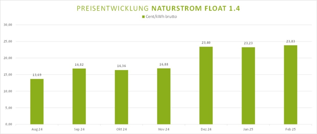 Preisentwicklung Strom