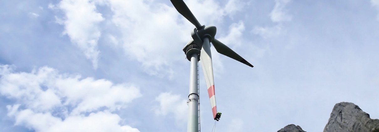 Erste Windturbine Kärntens